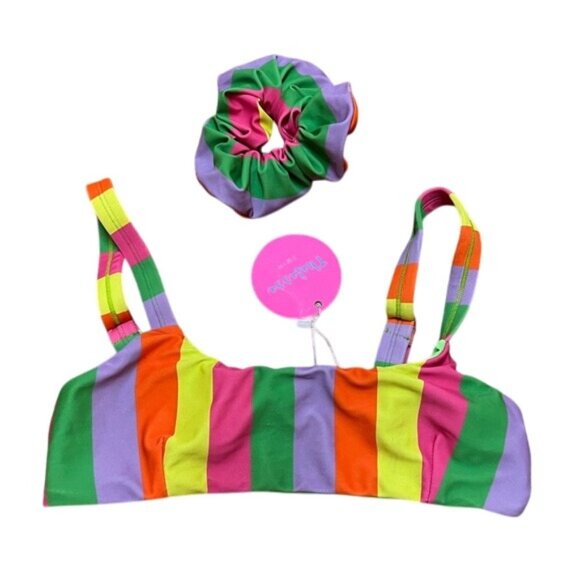 THALASSA SWIM Athena Bikini Top in Stripes - Picture 1 of 6